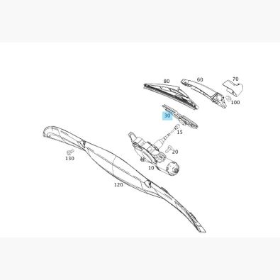 Original smart Tülle Dichtung Heckwischer 451 fortwo for two A0009983401