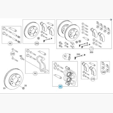 Original Mercedes-Benz Bremssattel links vorne Vorderachse Sprinter 906 TAUSCHTEIL