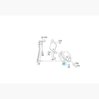 Original Mercedes-Benz Drehwinkelsensor Niveauregulierung Vorderachse links rechts ML 164