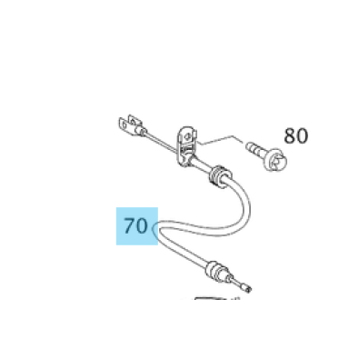 A1714200285 MERCEDES-BENZ BREMSSEILZUG FESTSTELLBREMSE HINTEN RECHTS