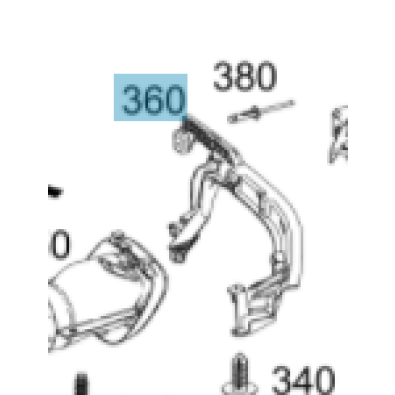 A1768850045 MERCEDES-BENZ HALTER ENDROHRBLENDE LINKS