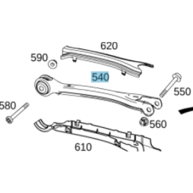 A2053506303 MERCEDES-BENZ SCHUBSTREBE 