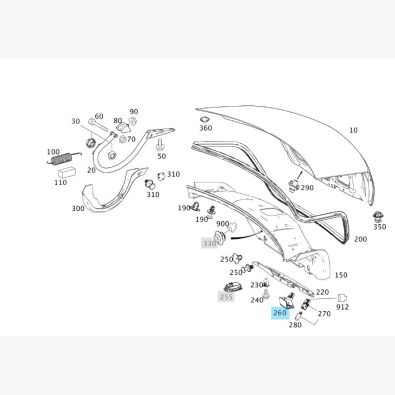 ORIGINAL MERCEDES-BENZ INNENLEUCHTE KOFFERRAUM A2218202101