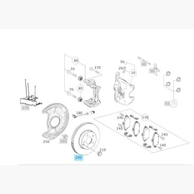 ORIGINAL MERCEDES-BENZ BREMSSCHEIBEN Set Vorderachse CLA 117 GLA 156 A-Klasse 176 B-Klasse 246