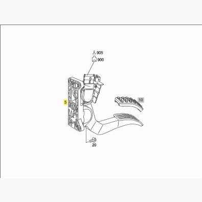 Original Mercedes-Benz Gaspedal Fahrpadel Vito V-Klasse Sprinter 639 447 907