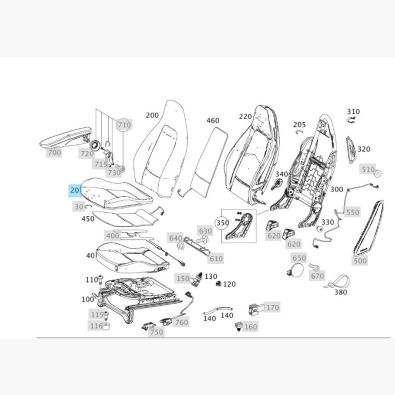 Original smart Bezug Sitz rechts Kissen fortwo for tow 451 