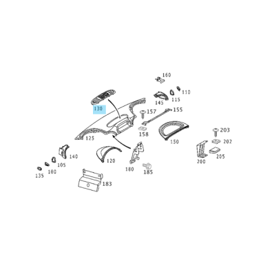 EOL_A9016894308 MERCEDES-BENZ ABDECKUNG ARMATURENBRETT SPRINTER