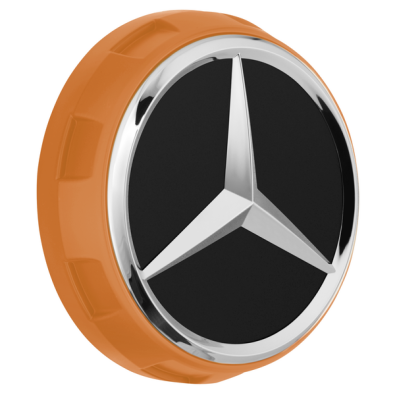 Original AMG Radnabendeckel Zentralverschlussdesign orange A00040009002232