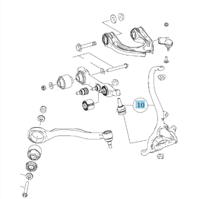 Original Mercedes-Benz Achsschenkel Traggelenk rechts vorn A2113306520