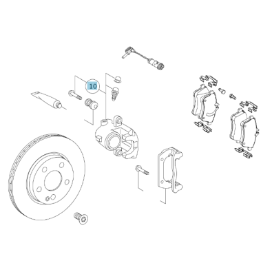 Original Mercedes-Benz Bremssattel links vorne A-Klasse 169 B-Klasse 245, A169420098380