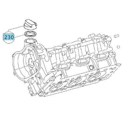 Original Mercedes-Benz Öldeckel A000010138564