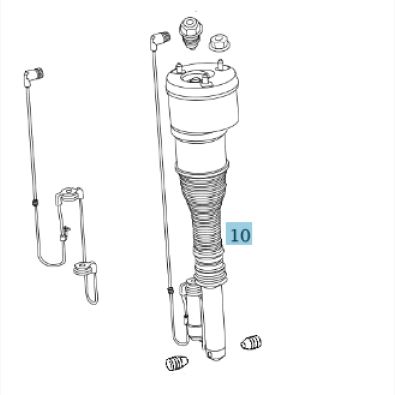 Luftfederbein Airmatic A221320183880