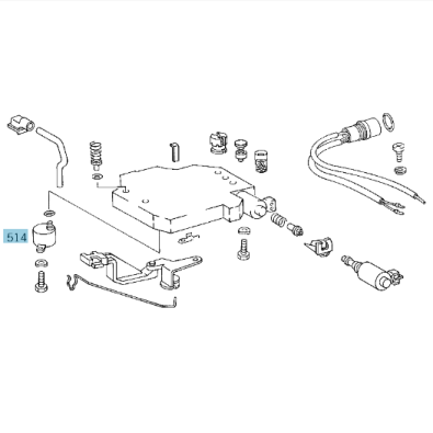 EOL_Original Mercedes-Benz Schaltmagnet "Kick-Down" A0003043890