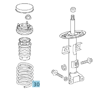 Schraubenfeder A1713210704 Skizze