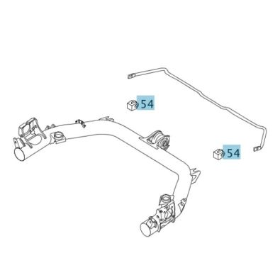 Original Smart 450 fortwo for two Gummilager Stabilisator Stabi hinten 11mm Satz links rechts, Q0003991V002000000