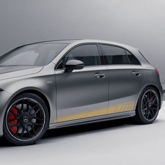 Original Mercedes-Benz AMG Sportstreifen (Folienkit) A 45 AMG Edition 1 Design gelb A-Klasse W177