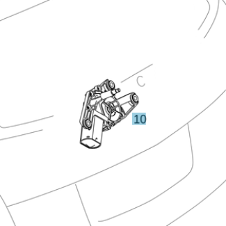 Original Mercedes-Benz Heckwischermotor GLK 204 A2049068002