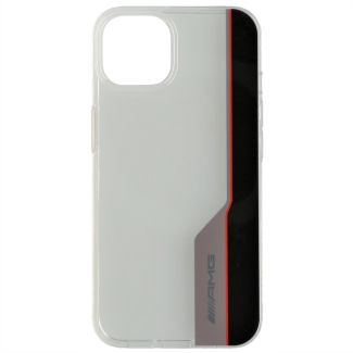 Original Mercedes-Benz AMG Hülle iPhone 13 schwarz rot transparent B66959339