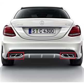 AMG 43 Endrohrblenden C 43