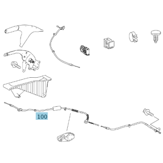 A1694201785 Original Mercedes-Benz Handbremsseil vorne A-Klasse 169