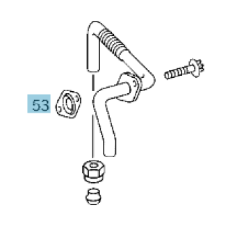 Original Mercedes-Benz Dichtung Abgasrückführleitung an Saugrohr, M112, M113 A1121412180