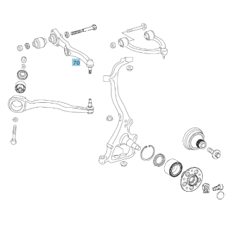 Original Mercedes-Benz Federlenker links inkl. Lager CL 216 S-Klasse 221 A2213308707