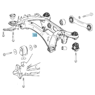 Hinterachsträger A2073509702