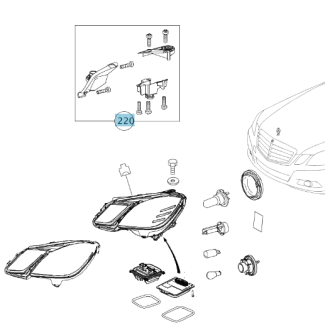 Original Mercedes-Benz Reparatursatz Scheinwerfer links E-Klasse 212 A2128200314