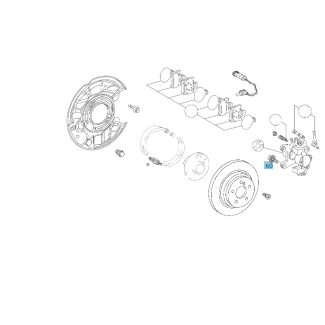 Original Mercedes-Benz Schraube N000000000265 - Bremse