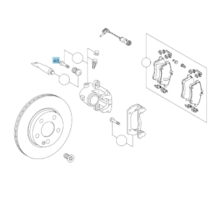 Original Mercedes-Benz Schraube Bremssattel Hinterachse Set A-Klasse 169 B-Klasse 245, A0029908400