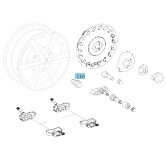 Original smart Radschraube M12 x 1,5 27 A0009905607