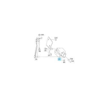 Original Mercedes-Benz Drehwinkelsensor Niveauregulierung Vorderachse links rechts ML 164