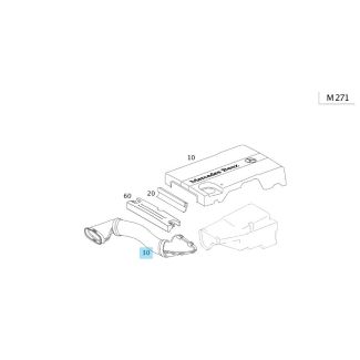 Original Mercedes-Benz Schlauch zwischen Luftfilter und Kaltluftansaughutze