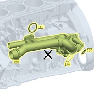 Original Mercedes-Benz Kühlmittelthermostet inkl. Dichtungen und Klammer A2742003300