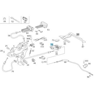 A6394200238 Original Mercedes-Benz Nachstellung Handbremse Feststellbremse Vito Viano 639 447