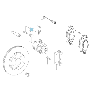 Original Mercedes-Benz Bremssattel links vorne A-Klasse 169 B-Klasse 245, A169420098380