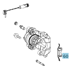 Bremssattelfeder A0004218591