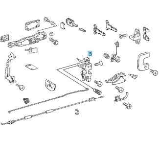 Original Mercedes-Benz Türschloss links SL 129 A1297200135