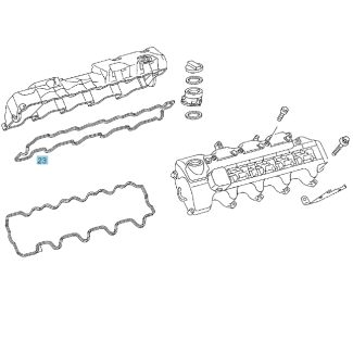 Original Mercedes-Benz Ventildeckel-Dichtung A1130160321