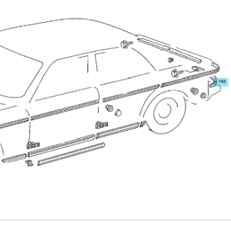 Original Mercedes-Benz Zierleiste A1236900762