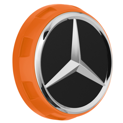 Original Mercedes-Benz AMG Radnabendeckel Zentralverschlussdesign orange A00040009002232