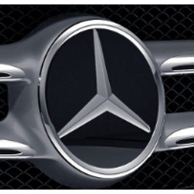 Original Mercedes-Benz Stern Platte Plakette Kühlergrill Grill Distronic