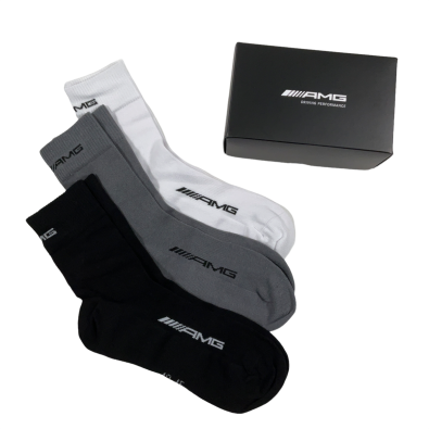 Original AMG Socken 3er-Pack Schwarz-Grau-Weiß Q10020832