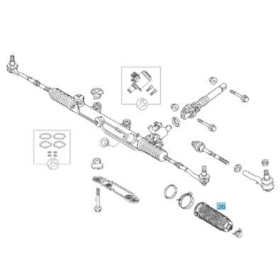 Original Mercedes-Benz Manschette Lenkgetriebe aussen SLK 171 A1714630096