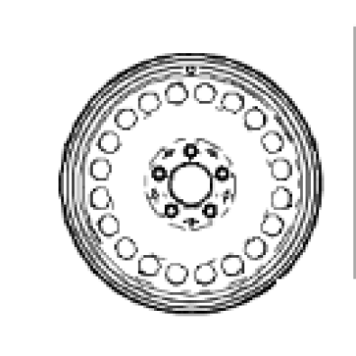 Original Mercedes-Benz Stahlfelge 6 X 15 ET 44 A-Klasse 169 B-Klasse 245 A1694000402