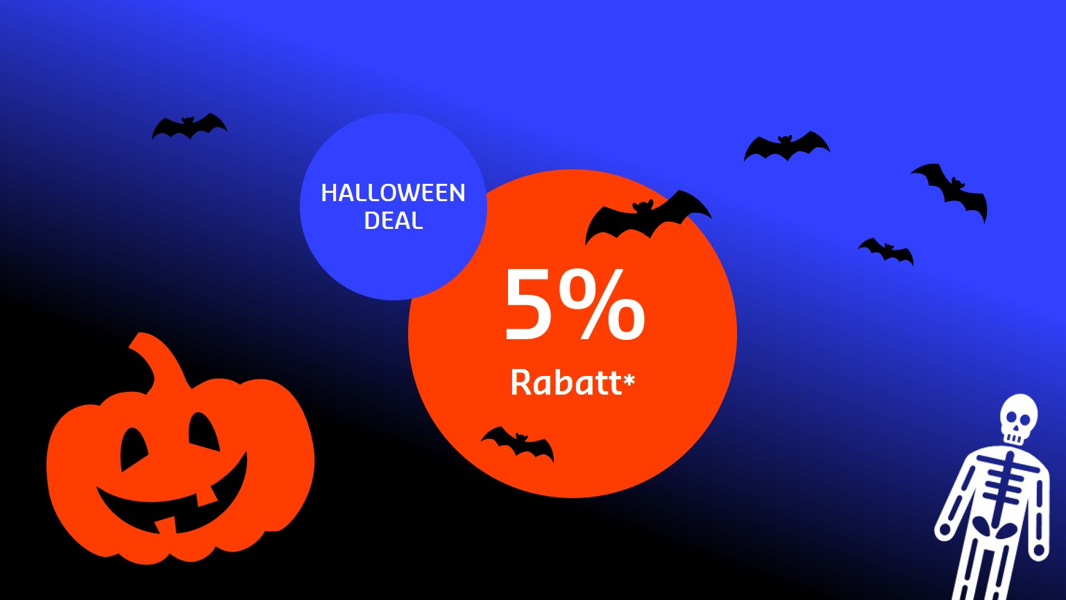 Halloween DEAL mit 5% Rabatt