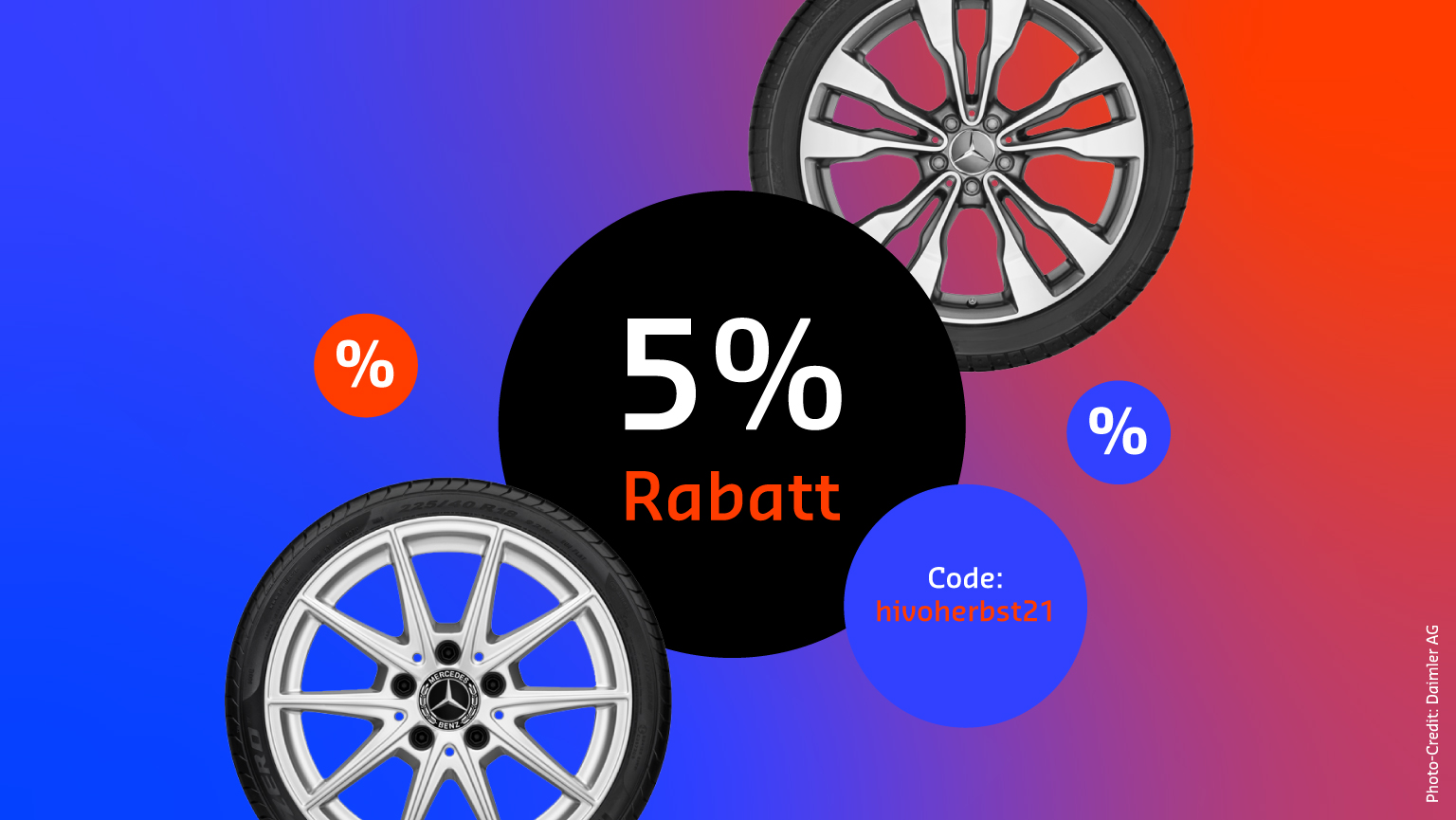 5% Herbst-Rabatt auf alle Winterreifen und Winterkompletträder 